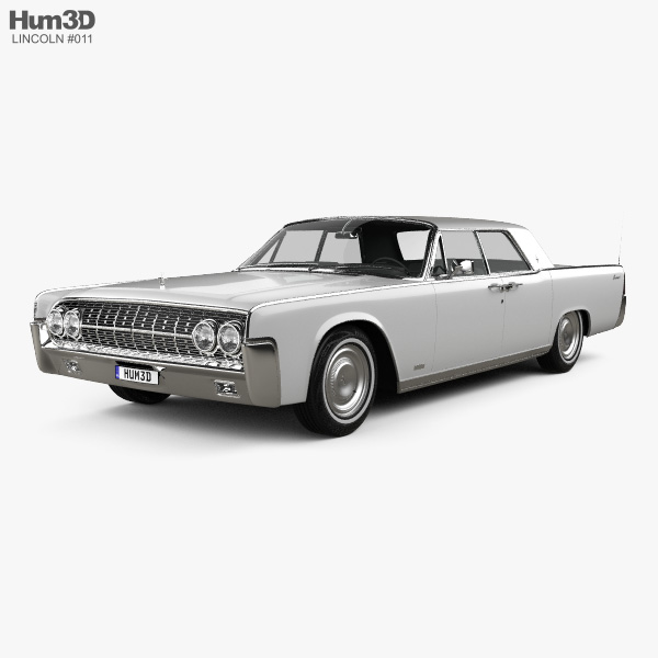Lincoln Continental 세단 1962 3D 모델 