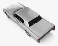 Lincoln Continental 轿车 1962 3D模型 顶视图