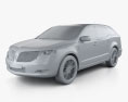 Lincoln MKT 2016 3d model clay render