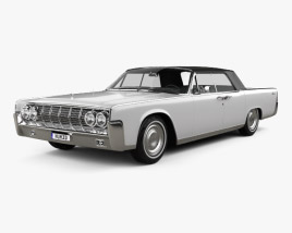 3D model of Lincoln Continental convertible 1964