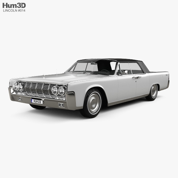 Lincoln Continental descapotable 1964 Modelo 3D