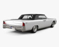 Lincoln Continental convertible 1964 3d model back view