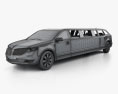 Lincoln MKT Royale Limousine 2014 3d model wire render