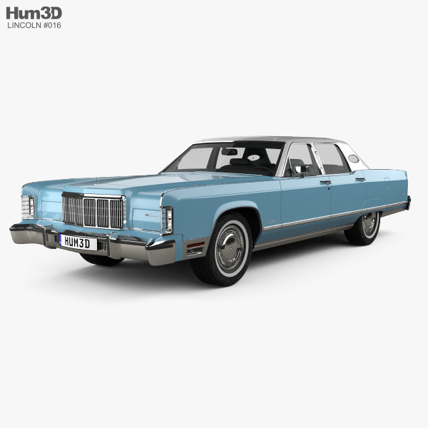 Lincoln Continental sedan 1975 3D-Modell