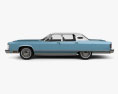 Lincoln Continental sedan 1975 3d model side view