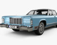 Lincoln Continental sedan 1975 3D-Modell