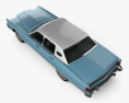Lincoln Continental sedan 1975 3D-Modell Draufsicht