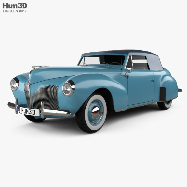 Lincoln Zephyr Continental Cabriolet 1939 Modèle 3D
