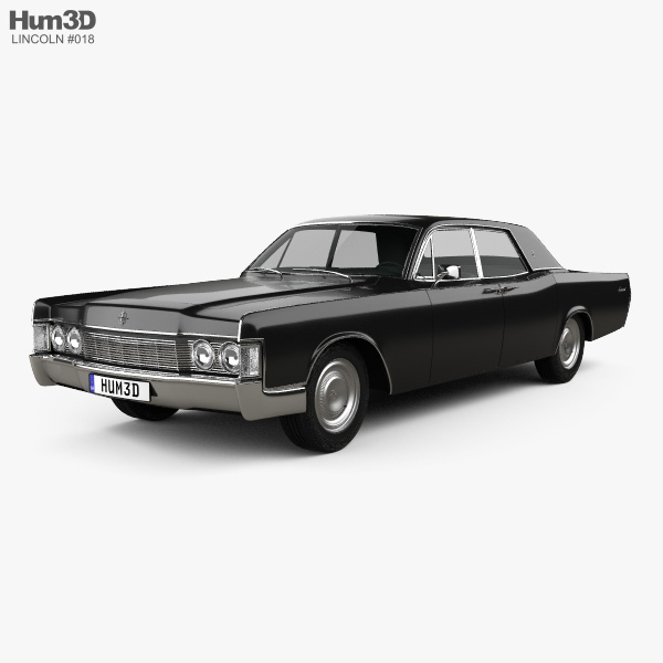 Lincoln Continental 轿车 1968 3D模型