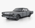 Lincoln Continental sedan 1968 3D-Modell wire render
