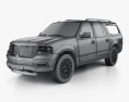 Lincoln Navigator L 2017 3d model wire render
