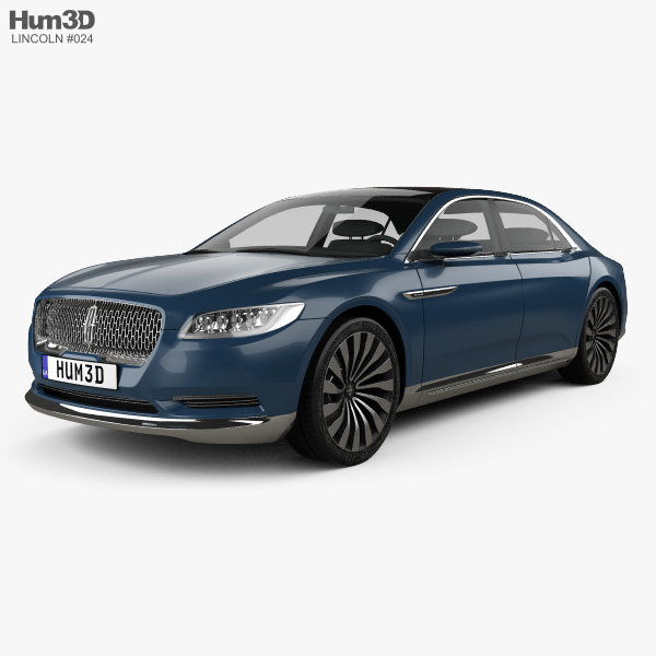 Lincoln Continental 컨셉트 카 2017 3D 모델 