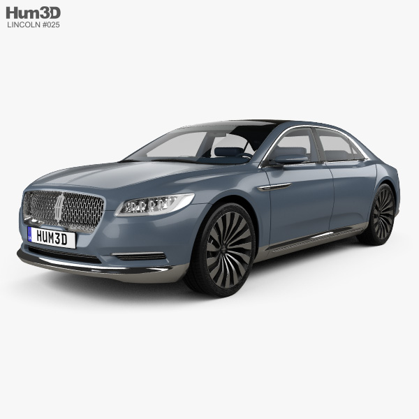 Lincoln Continental mit Innenraum 2015 3D-Modell