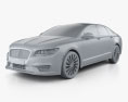 Lincoln MKZ 2020 3d model clay render
