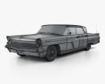 Lincoln Continental Mark IV 1959 3Dモデル wire render