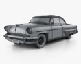 Lincoln Capri hardtop Coupe 1955 3d model wire render