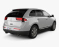 Lincoln MKX 2015 3d model back view