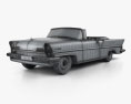 Lincoln Premiere convertible 1957 3d model wire render