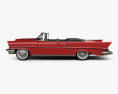 Lincoln Premiere convertible 1957 3d model side view