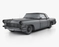 Lincoln Continental Mark II 1956 3D-Modell wire render