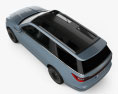 Lincoln Navigator Concepto 2016 Modelo 3D vista superior