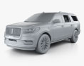 Lincoln Navigator L Select 2020 3D-Modell clay render