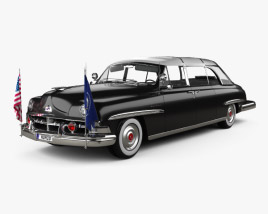 Lincoln Cosmopolitan Presidential Лімузин 1950 3D модель