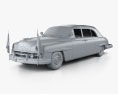 Lincoln Cosmopolitan Presidential Limousine 1950 3d model clay render