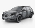 Lincoln MKT 2018 3d model wire render