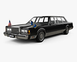 Lincoln Town Car Presidential Limousine 1989 3D model