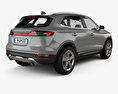 Lincoln MKC Reserve 2020 3d model back view
