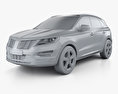Lincoln MKC Reserve 2020 3d model clay render