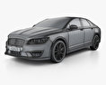 Lincoln MKZ Reserve 2020 3d model wire render