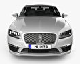 Lincoln MKZ Reserve 2020 3d model front view