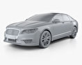 Lincoln MKZ Reserve 2020 3d model clay render