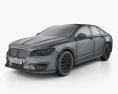 Lincoln MKZ with HQ interior 2020 3d model wire render