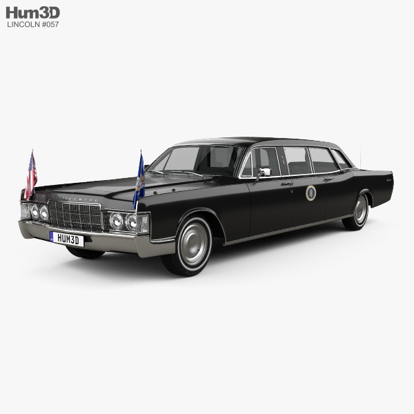 Lincoln Continental US Presidential State Car 1969 Modèle 3D