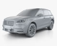 Lincoln Corsair 2020 3D модель clay render