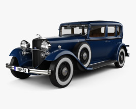 Lincoln KB Limousine with HQ interior 1932 3D model