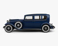 Lincoln KB 리무진 인테리어 가 있는 1932 3D 모델  side view