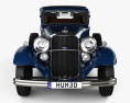 Lincoln KB Limusina con interior 1932 Modelo 3D vista frontal