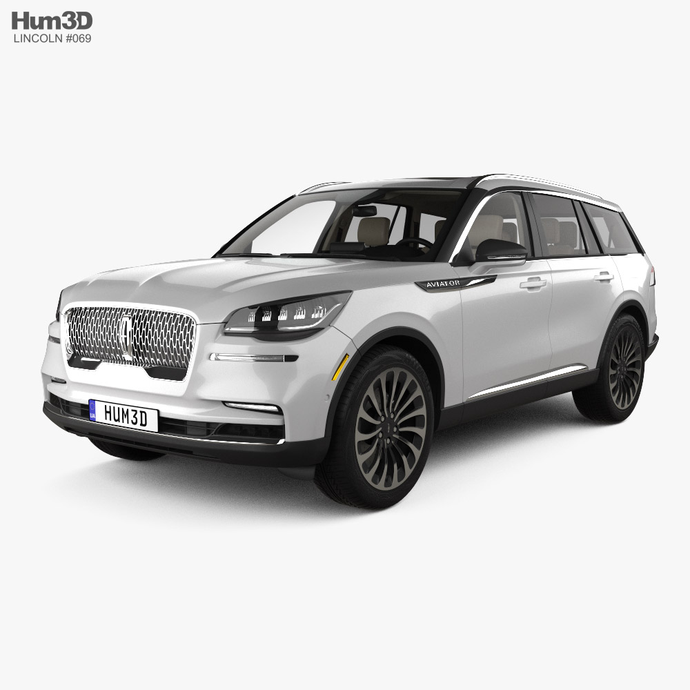 Lincoln Aviator Reserve with HQ interior 2020 3D model