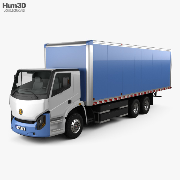 Lion Electric 8 Box Truck 2020 3D model