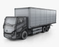 Lion Electric 8 Box Truck 2020 3d model wire render