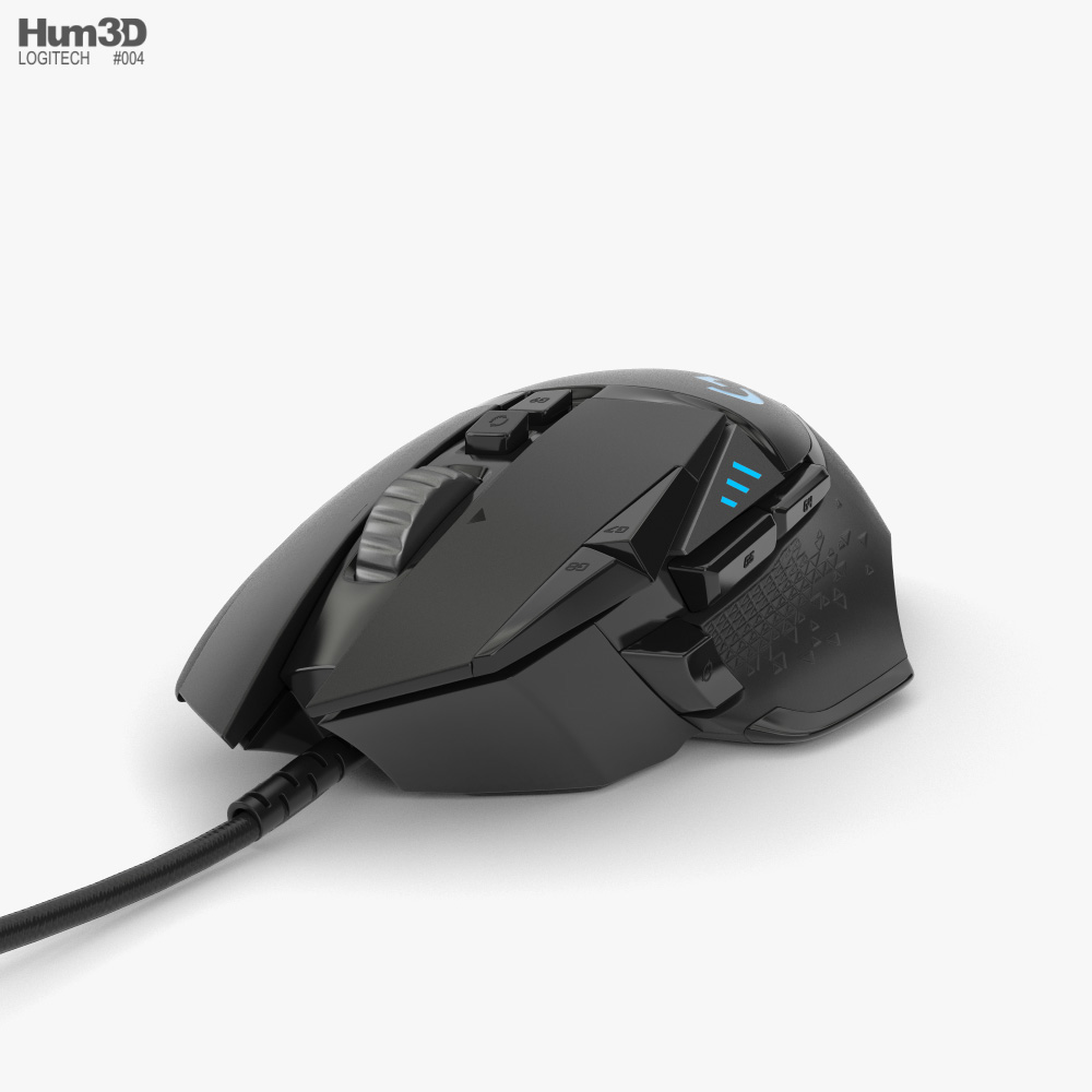 Logitech G502 Hero Gaming Mouse 3D model