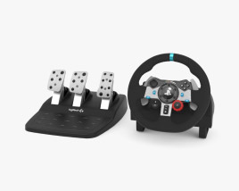 Logitech G29 Racing Steering Wheel 3D-Modell