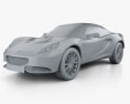 Lotus Elise 2012 3d model clay render