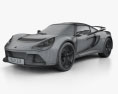 Lotus Exige S 2013 3D 모델  wire render