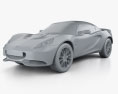 Lotus Elise S 2012 3d model clay render