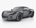 Lotus Elise 2008 3D模型 wire render